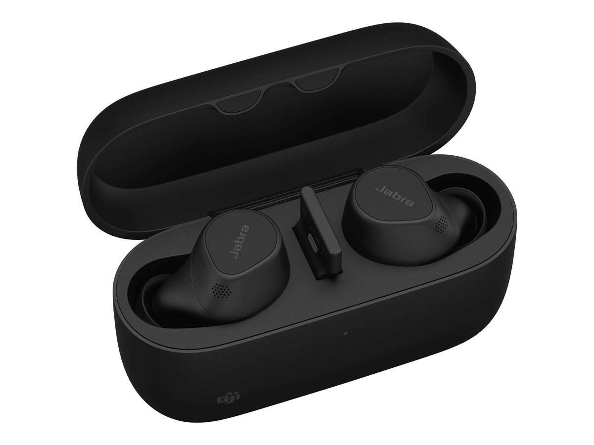 JABRA Evolve2 Buds MS True wireless earphones with mic in-ear Bluetooth active noise cancelling USB-A via BT adapter black MS Te