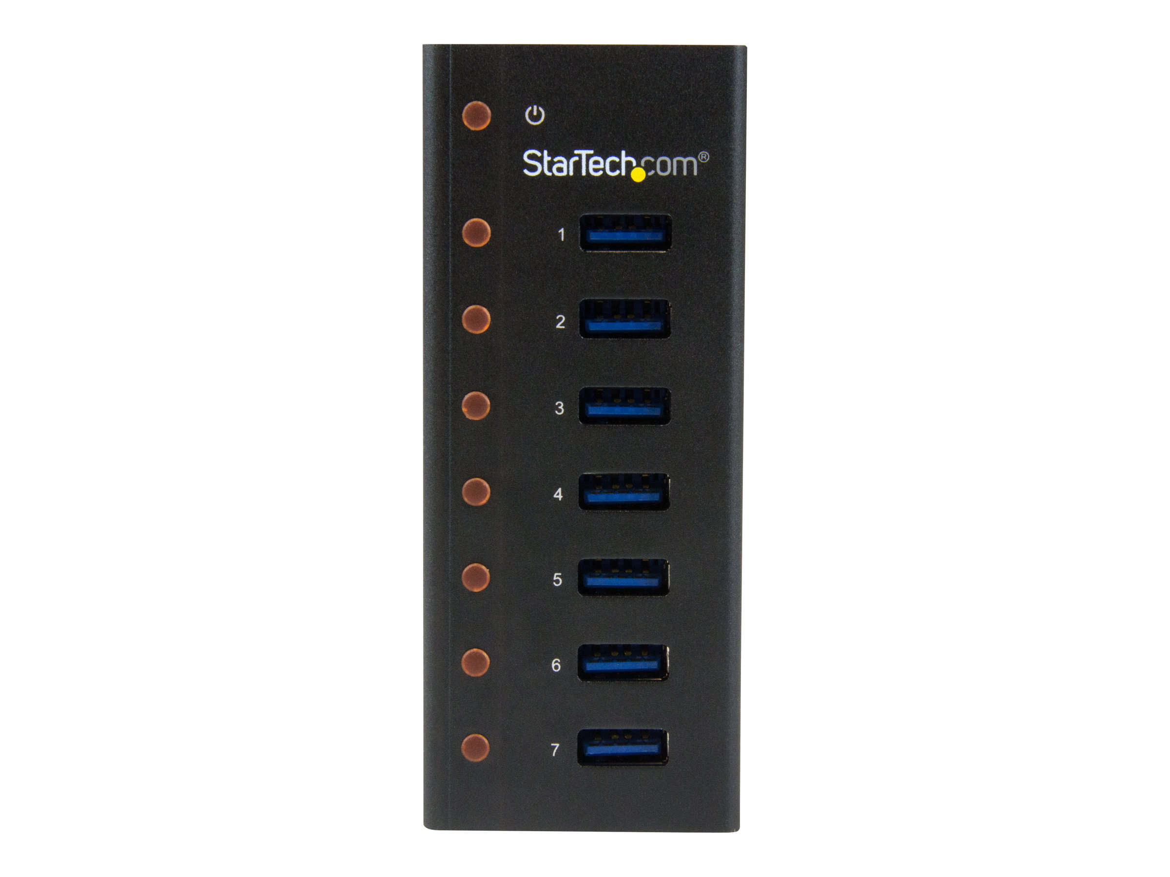 StarTech.com 7 Port USB 3.0 Hub - Metallgehäuse - Desktop oder Wandmontierbar - Kompakter 7-fach Verteiler SuperSpeed Hub - Hub - 7 Anschlüsse