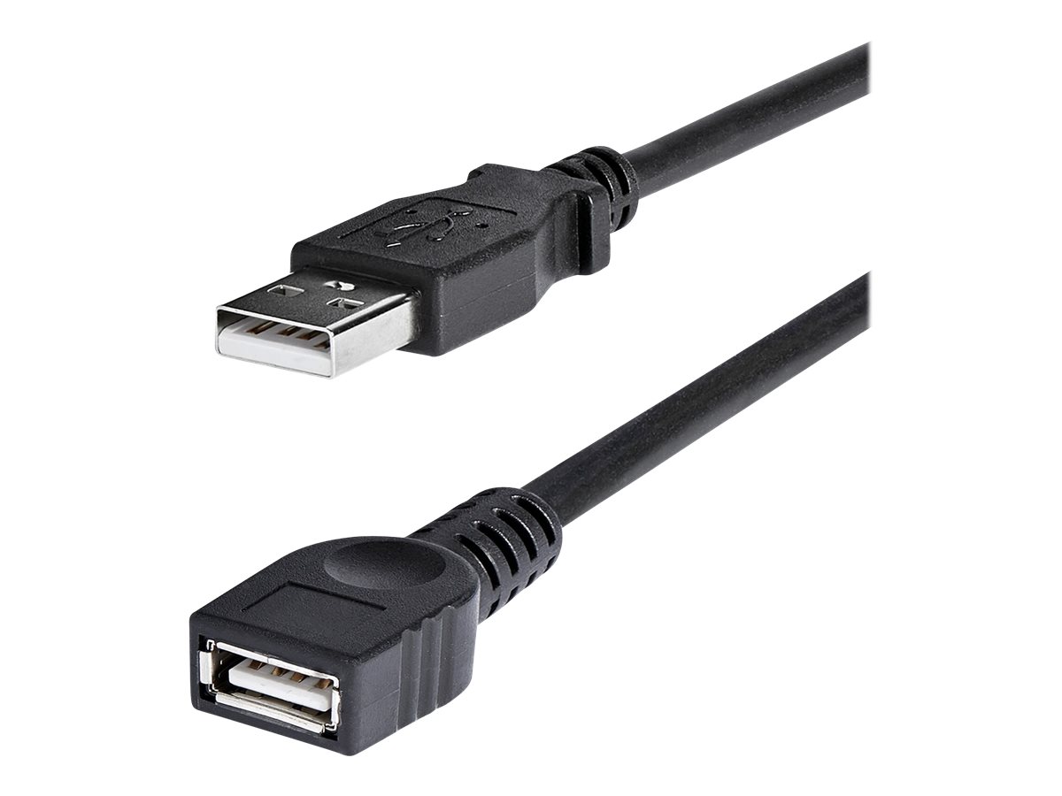 StarTech.com 1,8m USB 2.0 A Verlängerungskabel - Stecker / Buchse - USB Verlängerung - Schwarz - USB-Verlängerungskabel - USB zu USB - 1.8 m