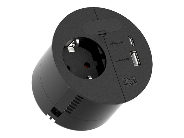 Bachmann Steckdose 1xCEE73 1xUSB AC 22W 1xKBD 2,0m CEE77