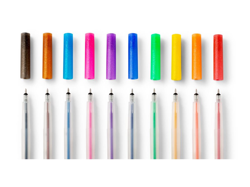 cricut™ Regenbogenfarben Glitzer-Gelstifte für Schneideplotter farbsortiert, 10 St. cricut™ Regenbogenfarben Glitzer-Gelstifte für Schneideplotter farbsortiert, 10 St.