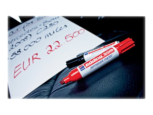 edding 500 Permanentmarker rot 2,0 7,0 mm, 1 St