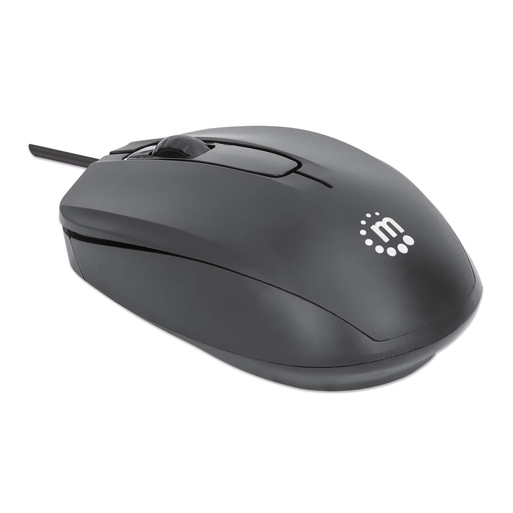 Manhattan Comfort II Optische USB-Maus Schwarz