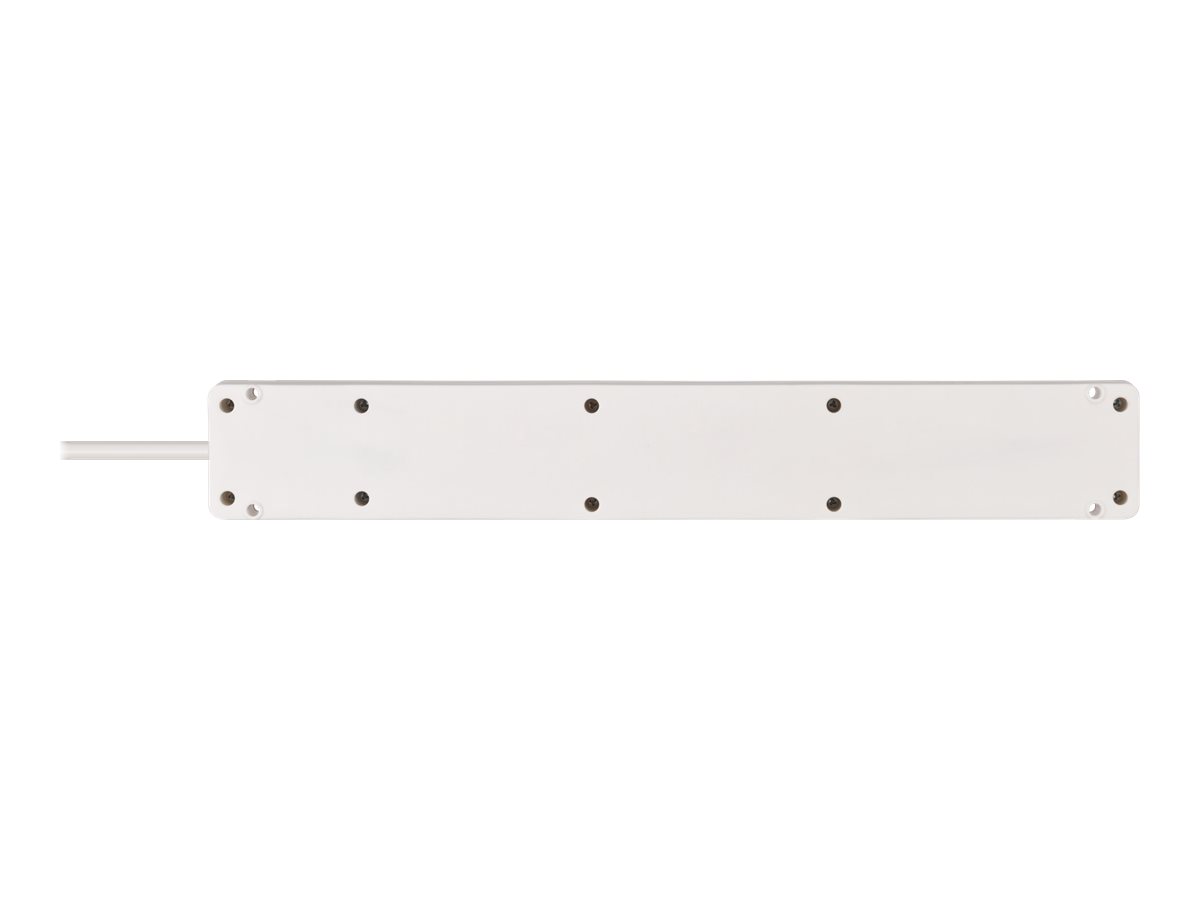 Brennenstuhl Bremounta Steckdosenleiste 5-fach + 2x USB-A weiss 3m mit Schalter