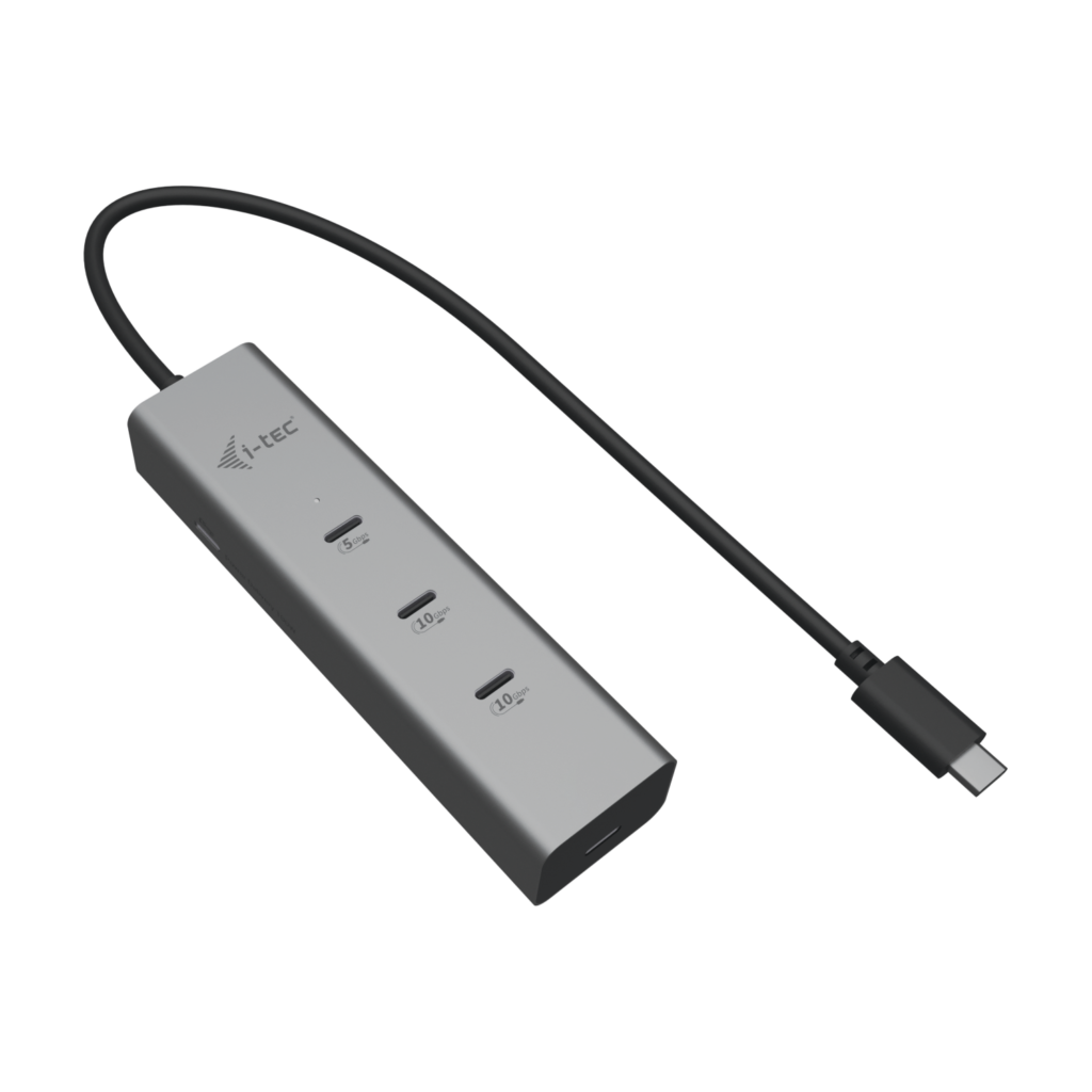 ITEC USBC Charging Metal HUB 5port with USBC video 8K 1xUSBC videoData 1xUSBC PDData 1xUSBC 32 Gen1 2xUSBC 32 Gen2 PD85W
