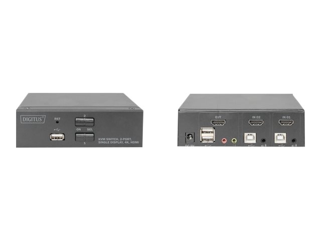 DIGITUS KVM-Switch 2-Port Single-Display 4K HDMI