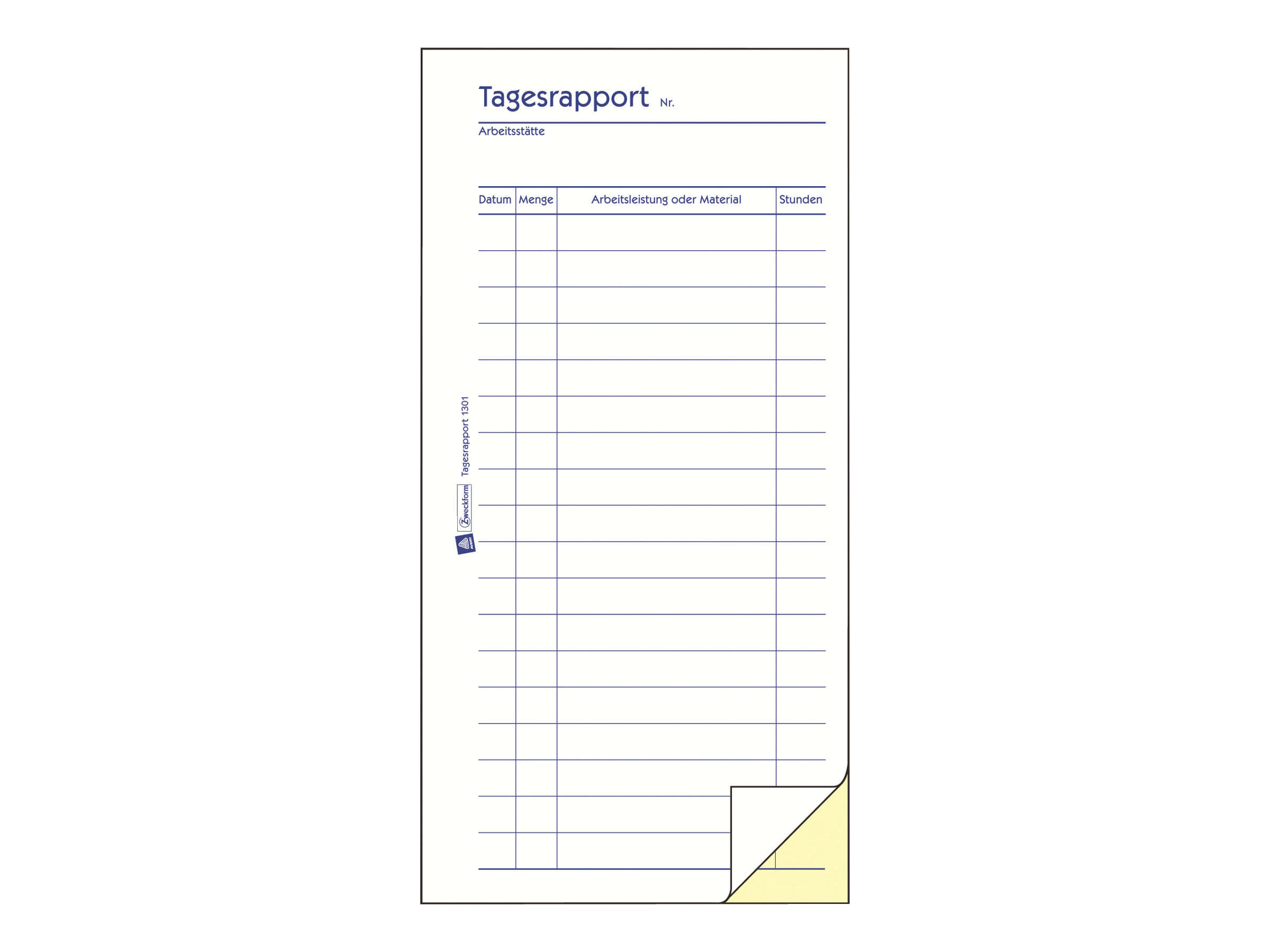 AVERY Zweckform Tagesrapport Formularbuch 1301 AVERY Zweckform Tagesrapport Formularbuch 1301