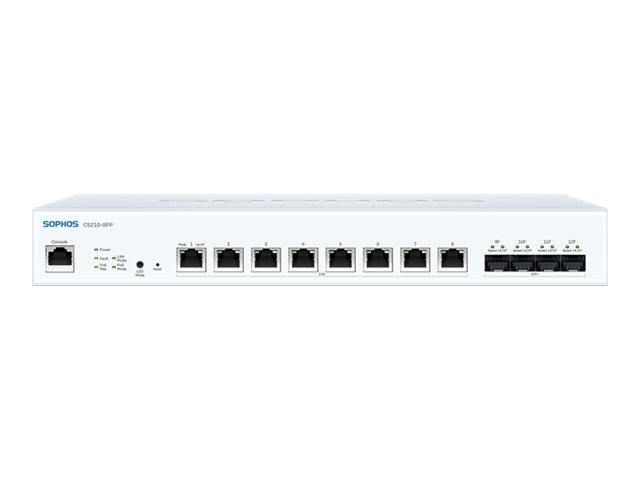 SOPHOS CS210-8FP Sophos Switch - 8 port 8x2.5G with Full PoE - EU power cord SOPHOS CS210-8FP Sophos Switch - 8 port 8x2.5G with Full PoE - EU power cord