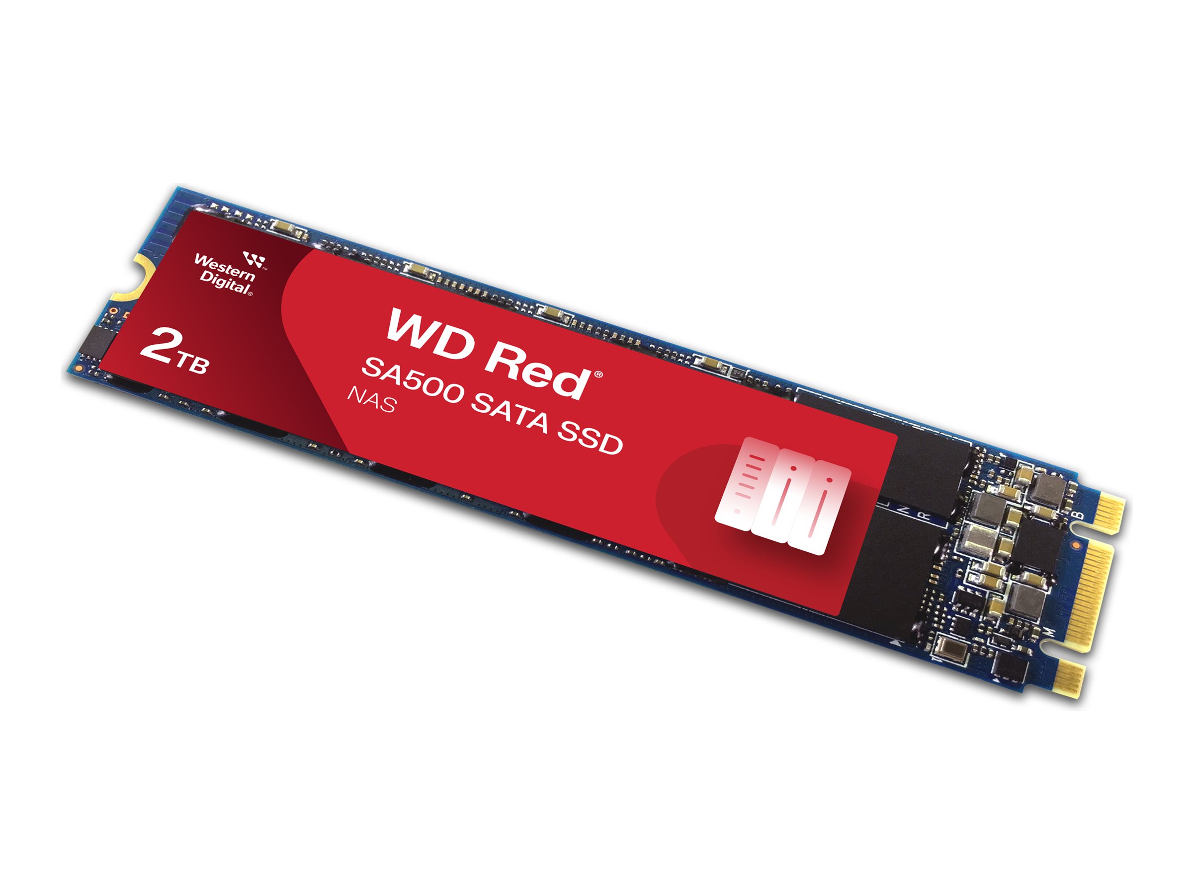 WD Red SSD SA500 NAS 2TB SATA III 6Gbs M2 2280 internal singlepacked POWERED BY SANDISK