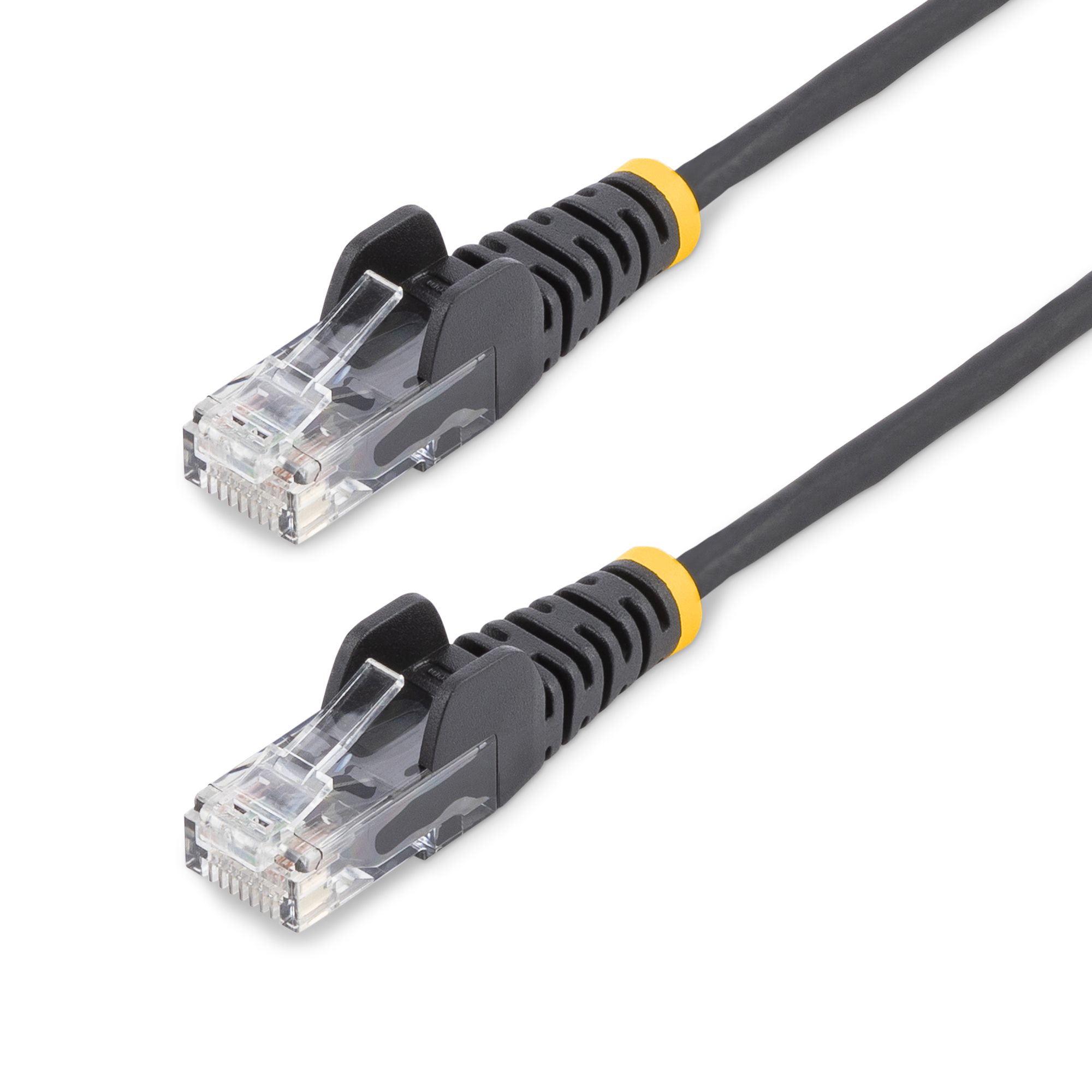 STARTECHCOM 7m Schwarzes Schlankes CAT6EthernetKabel Snagless RJ45 LSZH 28AWG Reines Kupfer PatchkabelNetzwerkkabel