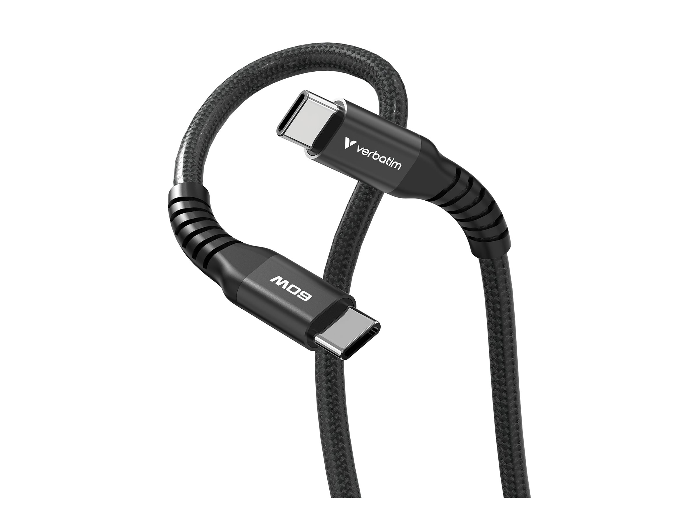 Verbatim Sync & Charge USB-C auf USB-C 100W Magnetisches Kabel - 120cm Schwarz