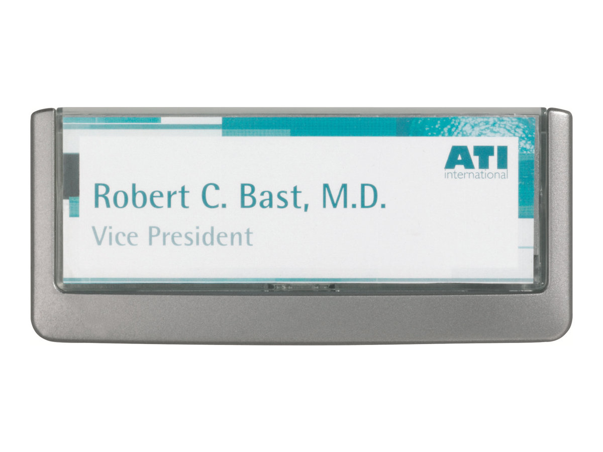 DURABLE Tuerschild CLICK SIGN Kunststoff grau 14,9 x 5,25 cm, 1 St