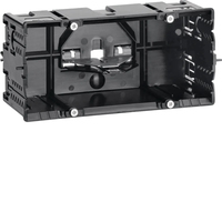 TEHA Geräteeinbaudose GLS55002 2fach schwarz BR/BRN C-Profil TEHA Geräteeinbaudose GLS55002 2fach schwarz BR/BRN C-Profil