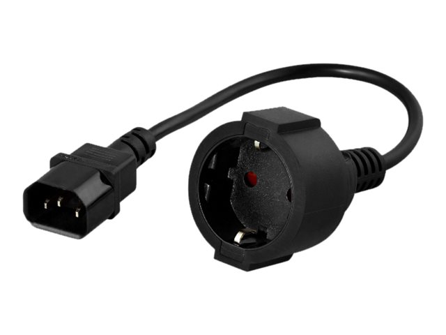 POWERWALKER IEC Cable 10A C14/TypeF Converter 20cm