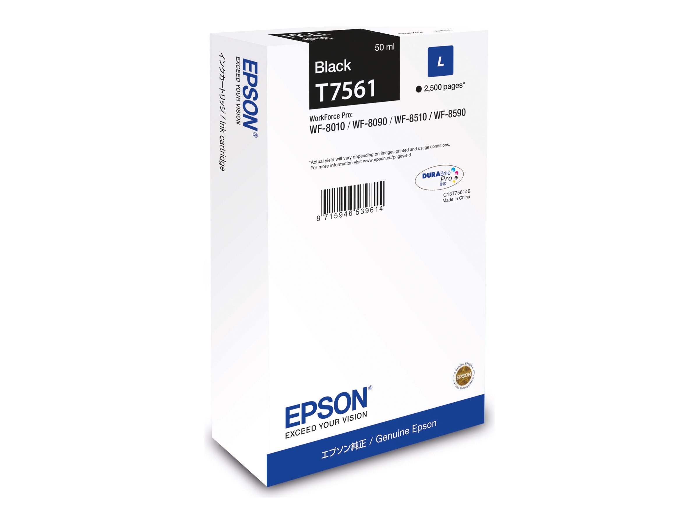 EPSON T7561L schwarz Druckerpatrone EPSON T7561L schwarz Druckerpatrone