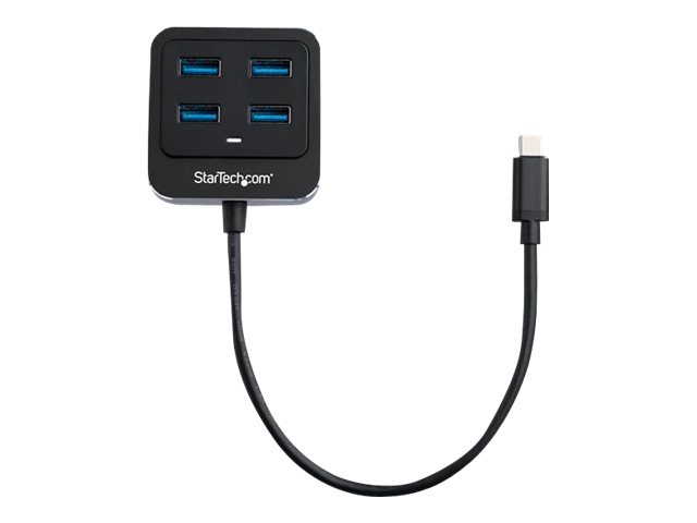 StarTech.com USB-C Hub 4 Port - USB Typ-C/ USB 3.1 Gen 2 Hub (10Gbit/s) - Bus powered - USB Type-C Verteiler - Thunderbolt 3 USB Hub - Hub - 4 Anschlüsse