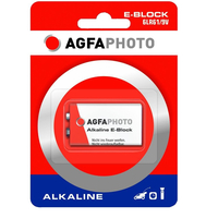 AgfaPhoto Batterie Alkaline Power -9V 6LR61 Block       1St.