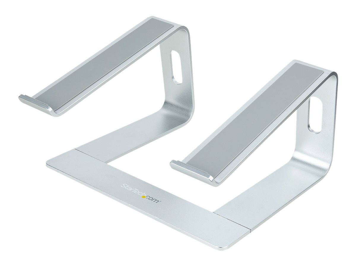 STARTECH.COM Laptop Stand for Desk Supports 5kg/11lb Aluminum/Silver Ergonomic Laptop Riser Portable Laptop Holder Angled Stand STARTECH.COM Laptop Stand for Desk Supports 5kg/11lb Aluminum/Silver Ergonomic Laptop Riser Portable Laptop Holder Angled Stand