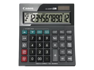 Canon AS-220RTS Tischrechner schwarz Canon AS-220RTS Tischrechner schwarz