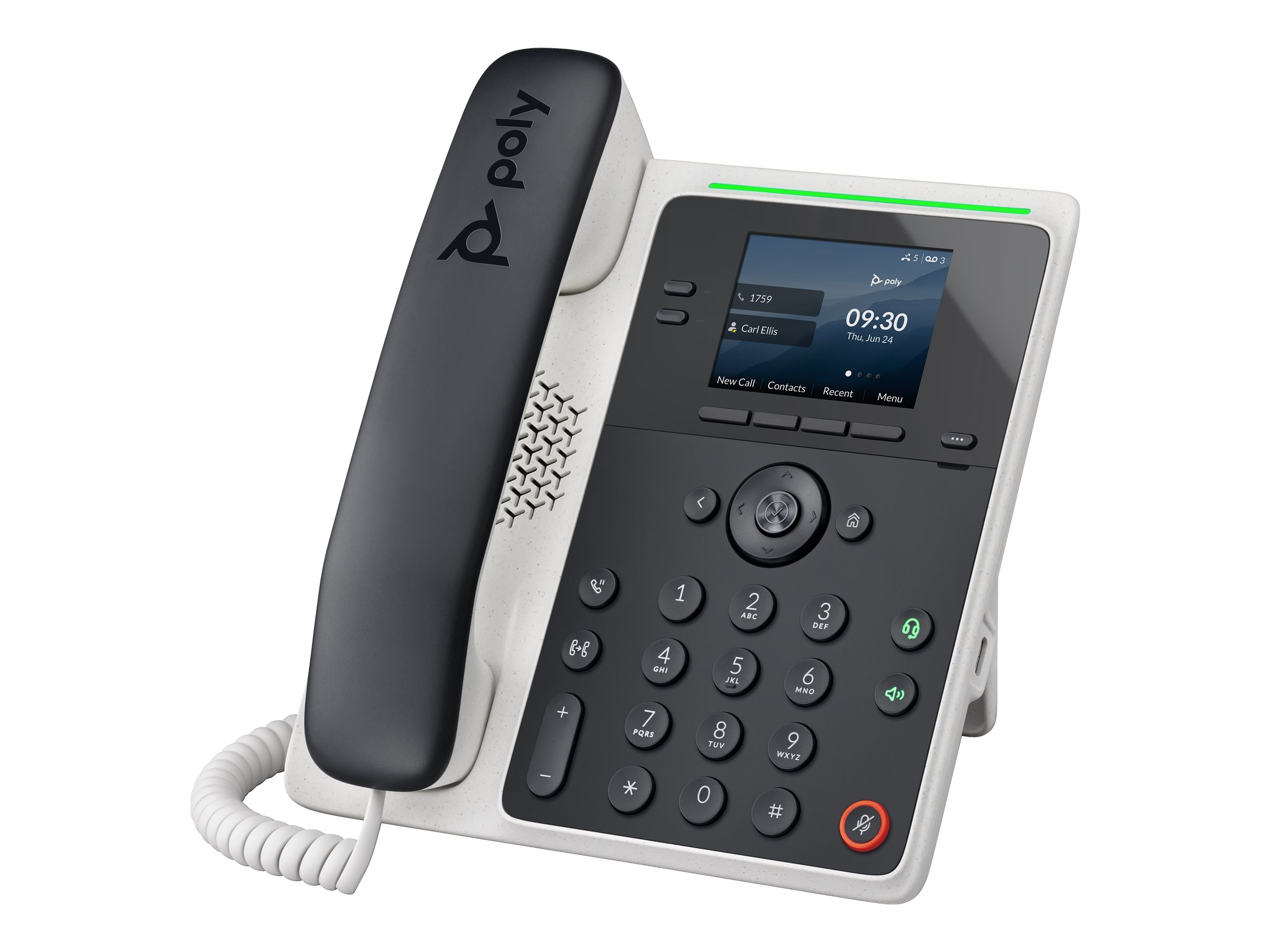 Poly Edge E100 VoIP-Telefon Rufnummernanzeige