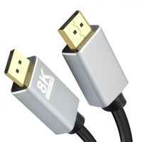 helos Anschlusskabel, DisplayPort SteckerStecker, PREMIUM 8K, 5,0m, schwarz