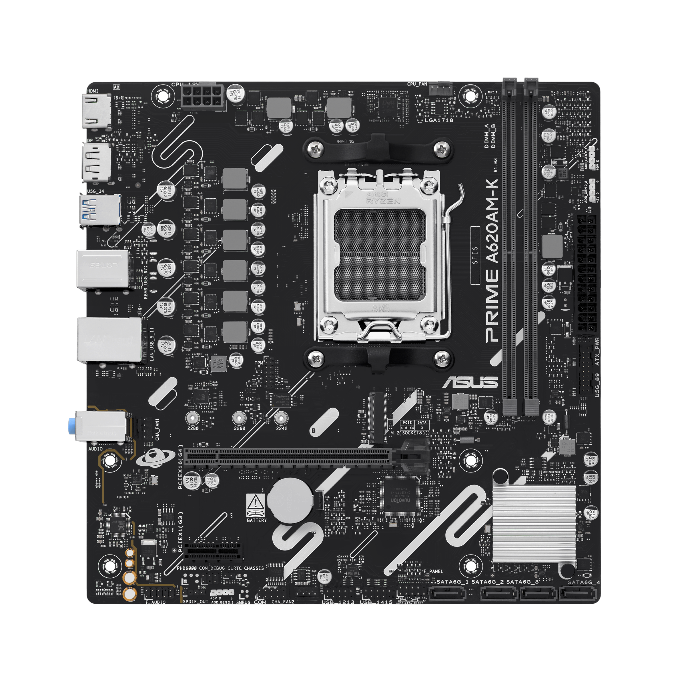ASUS Prime A620AM‑K AMD AM5 DDR5