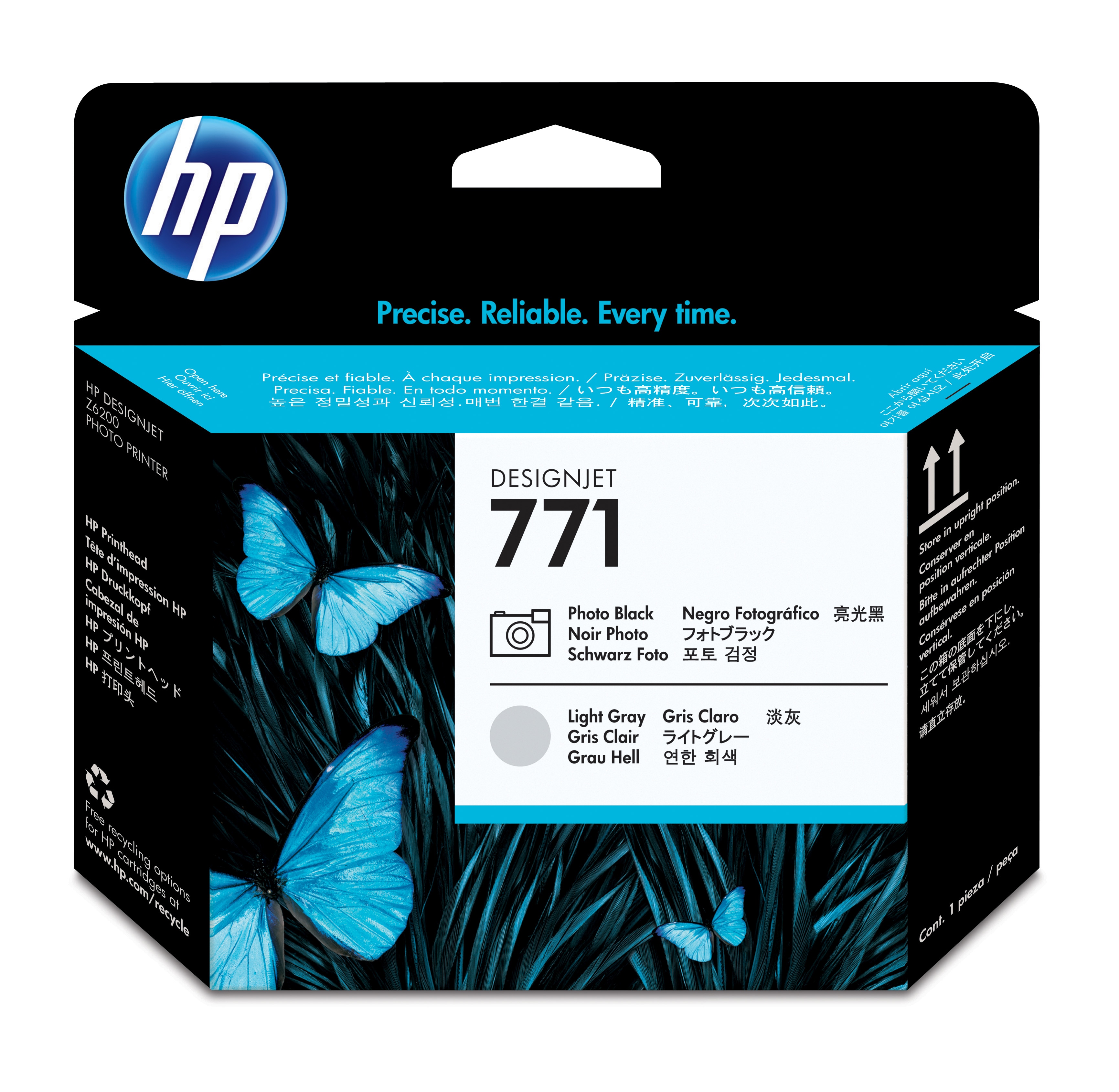 HP 771 Original Druckkopf schwarz und hell grau Standardkapazität 1erPack
