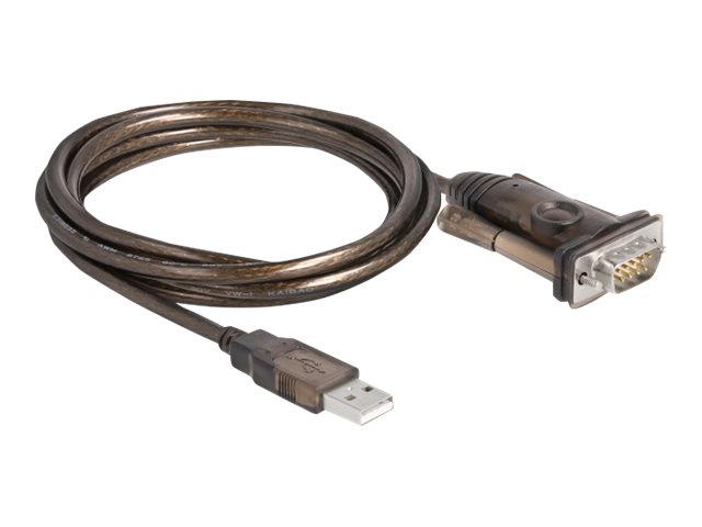 Delock Adapter USB 2.0 Typ-A zu 1 x Seriell RS-232 D-Sub 9 Pin Stecker Delock Adapter USB 2.0 Typ-A zu 1 x Seriell RS-232 D-Sub 9 Pin Stecker