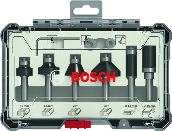 BOSCH FraeserSet 6teilig
