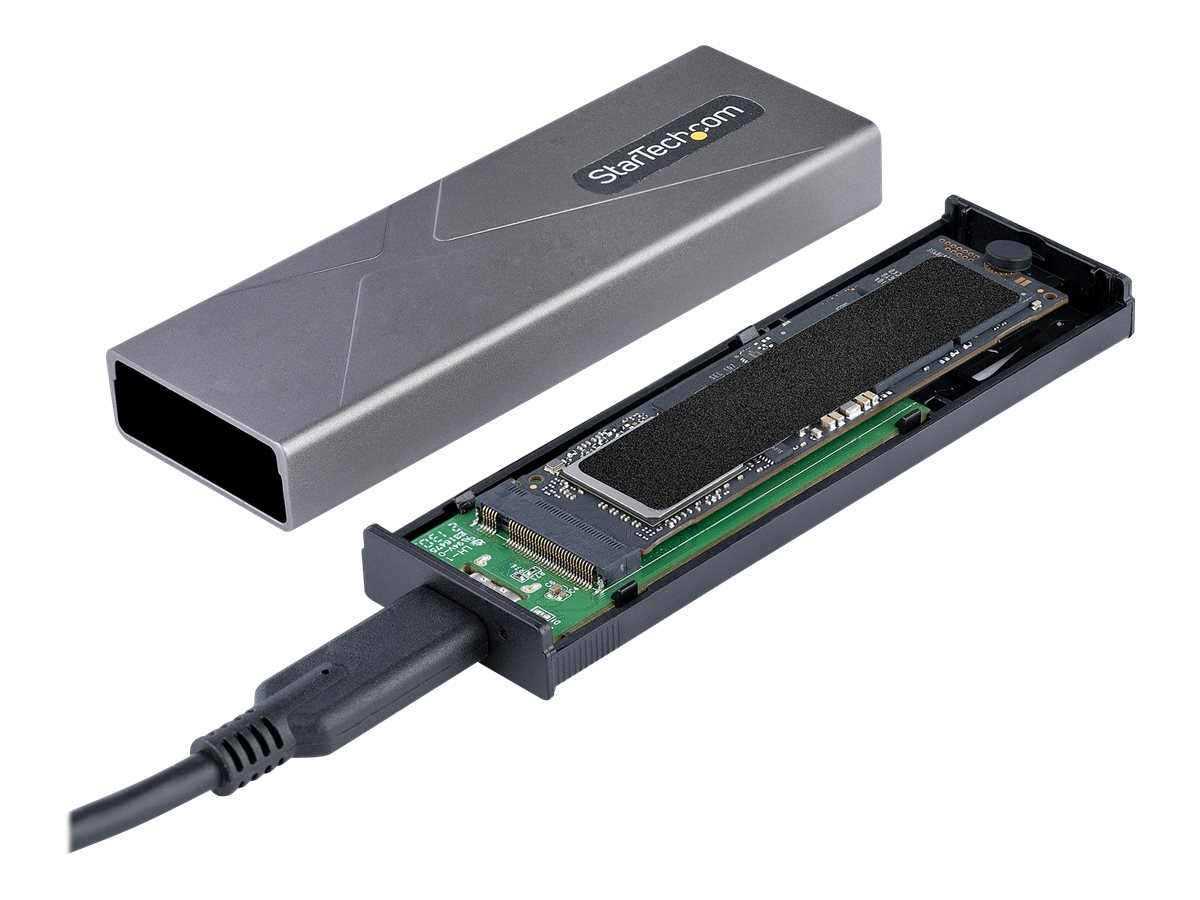 STARTECH.COM USB-C 10Gbps to M.2 NVMe or M.2 SATA SSD Enclosure Tool-free M.2 PCIe/SATA SSD Aluminum Enclosure USB-C & USB-A STARTECH.COM USB-C 10Gbps to M.2 NVMe or M.2 SATA SSD Enclosure Tool-free M.2 PCIe/SATA SSD Aluminum Enclosure USB-C & USB-A