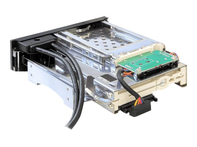 Delock 5.25" Wechselrahmen fuer 1 x 2.5" + 1 x 3.5" SATA HDD + 2 x USB 3.0 Ports
