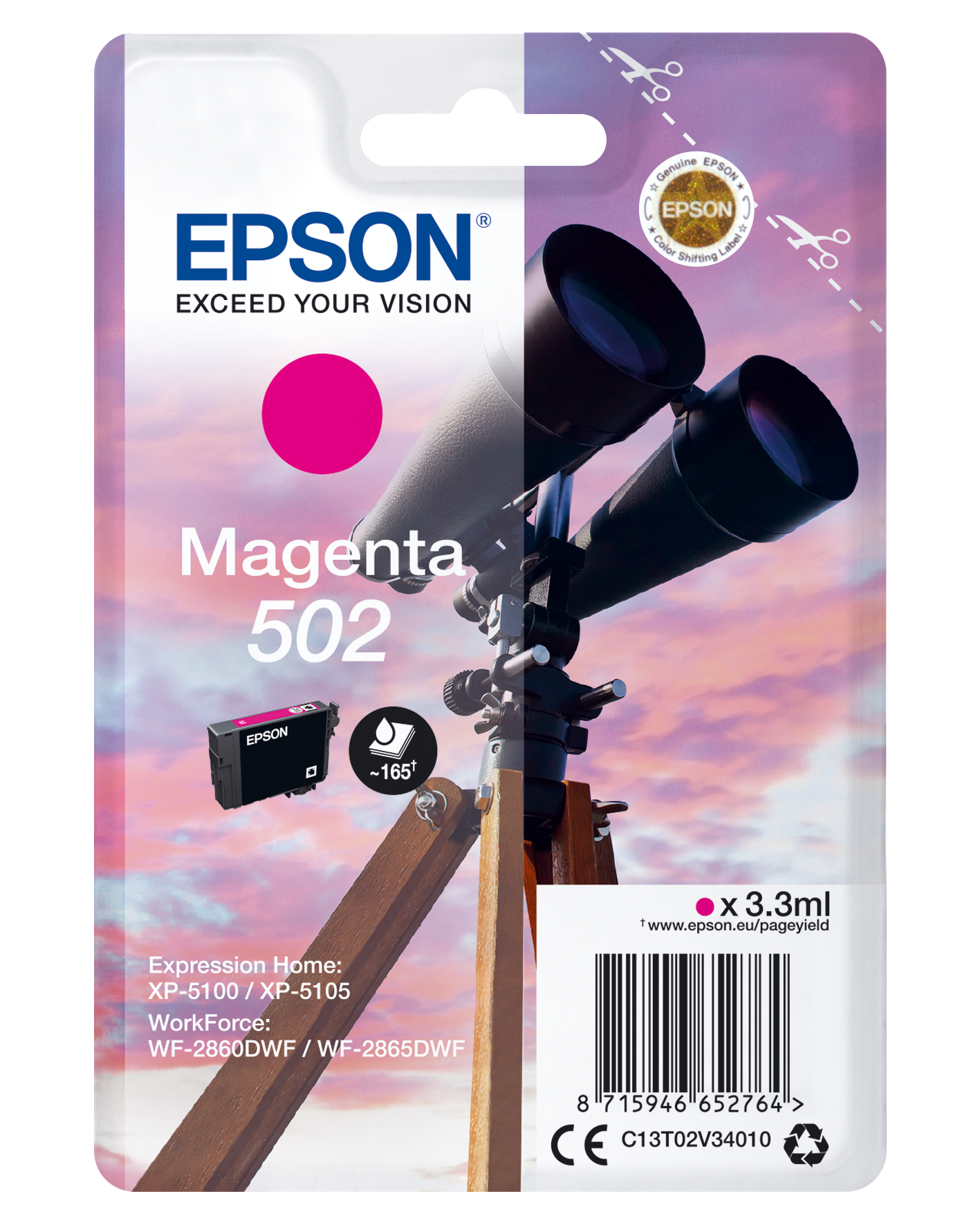 C13T02V34010 EPSON XP Tinte magenta ST