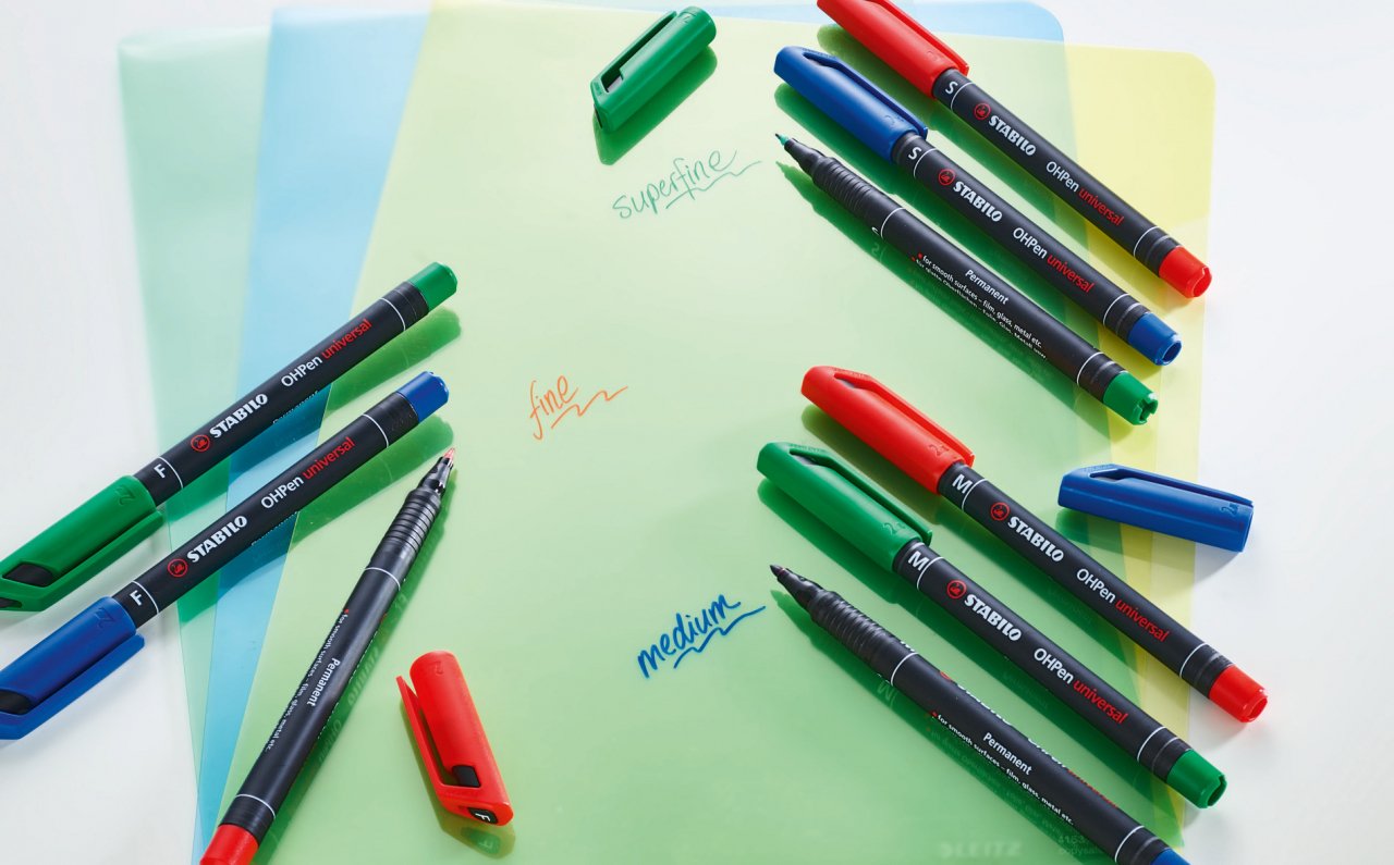 10 STABILO OHPen universal Folienstifte blau 1,0 mm permanent