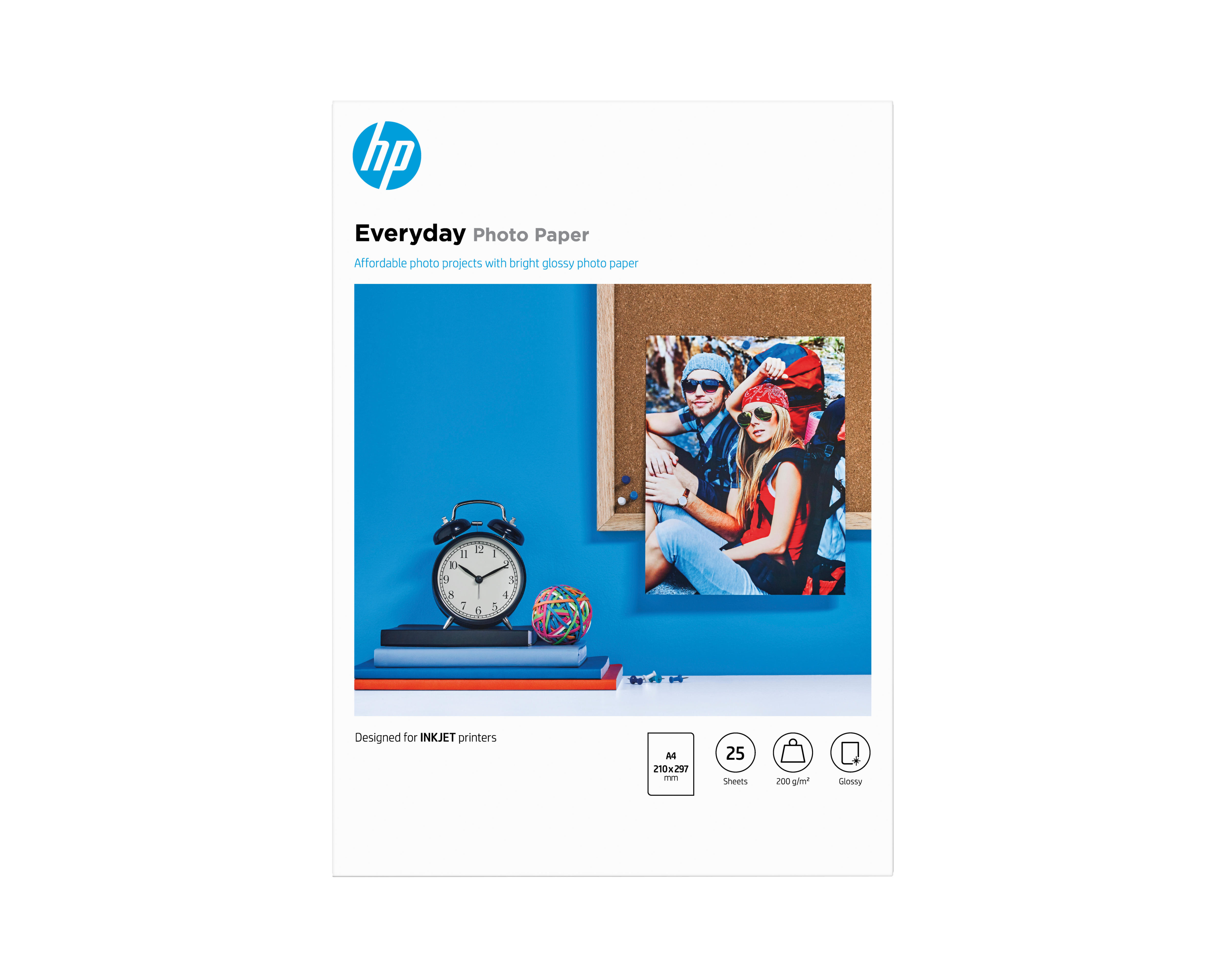 HP Fotopapier Q5451A DIN A4 glaenzend 200 gqm 25 Blatt