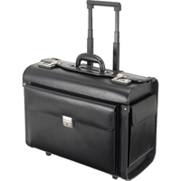 Alassio Pilotenkoffer SILVANA Lederimitat schwarz 48,0 x 23,0 x 39,5 cm