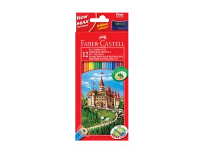 FABER-CASTELL CASTLE Buntstifte farbsortiert, 12 St. FABER-CASTELL CASTLE Buntstifte farbsortiert, 12 St.