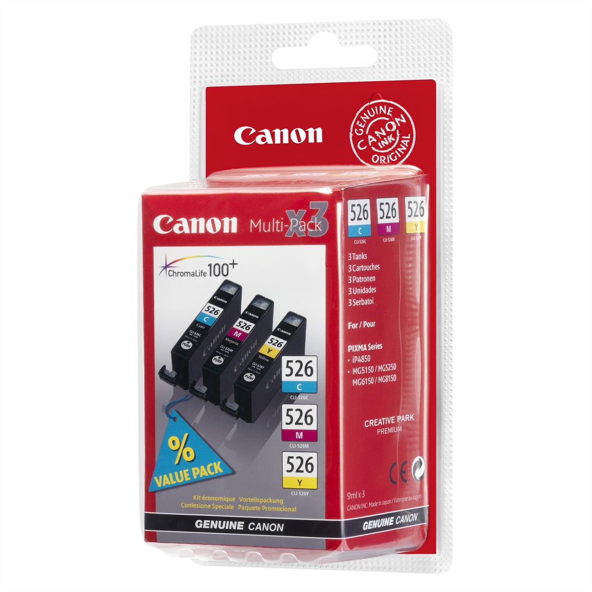 4541B018 CANON CLI526Z Pixma Tinte (3) 4541B018 CANON CLI526Z Pixma Tinte (3)