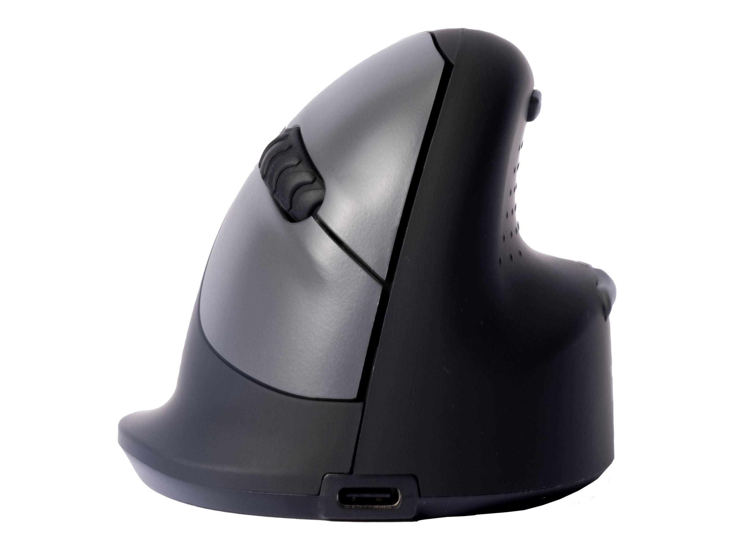 r-go HE Ergo Vertical Mouse Groesse M rechts Maus ergonomisch kabellos schwarz, silber