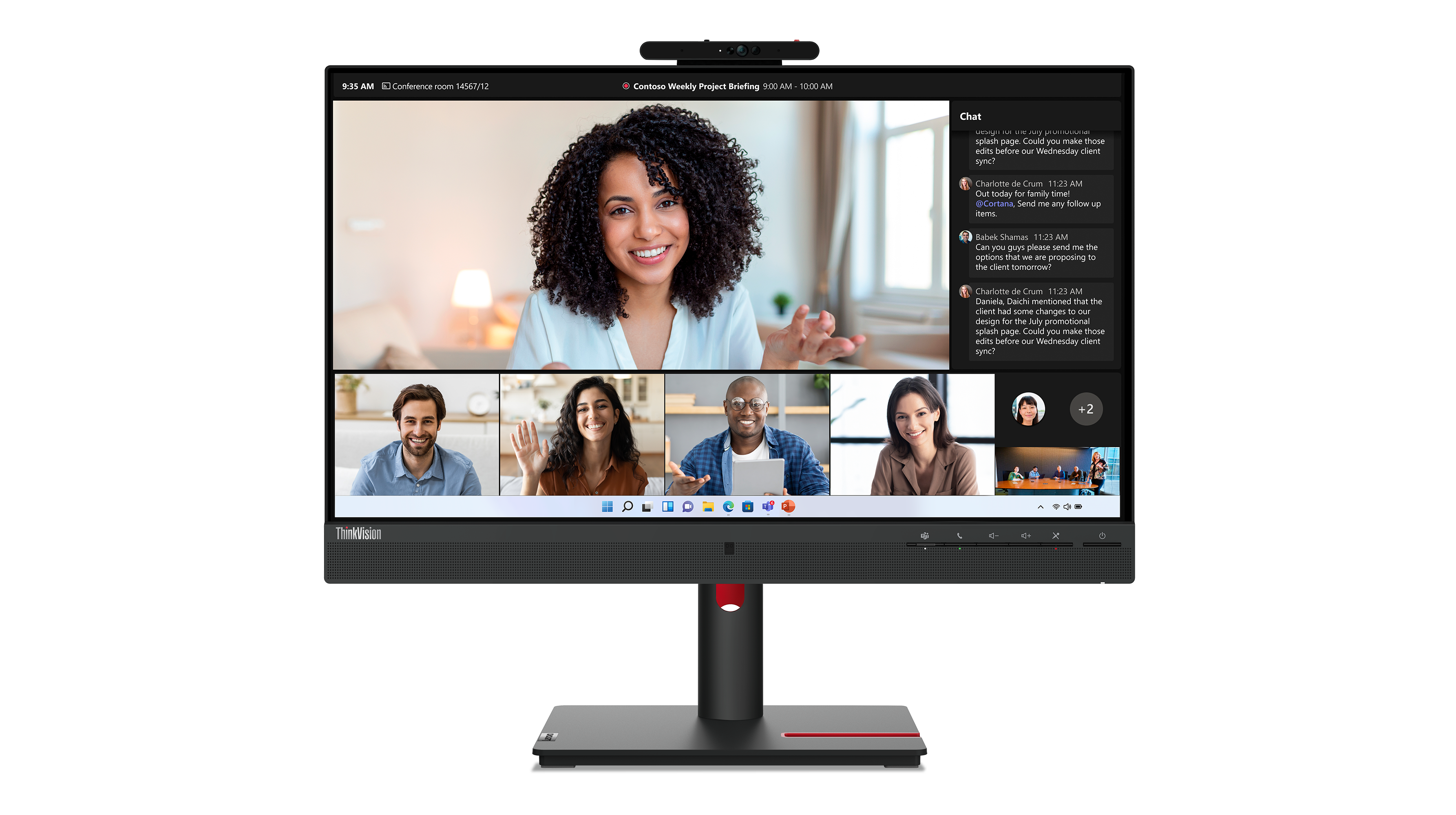 LENOVO ThinkVision T24mv30 60,45cm 23,8Zoll IPS 1920x1080 169 HDMI DP USB TypeC TopSeller