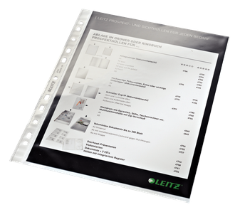 LEITZ Prospekthuellen 4770 DIN A4 glasklar glatt 0,08 mm, 100 St
