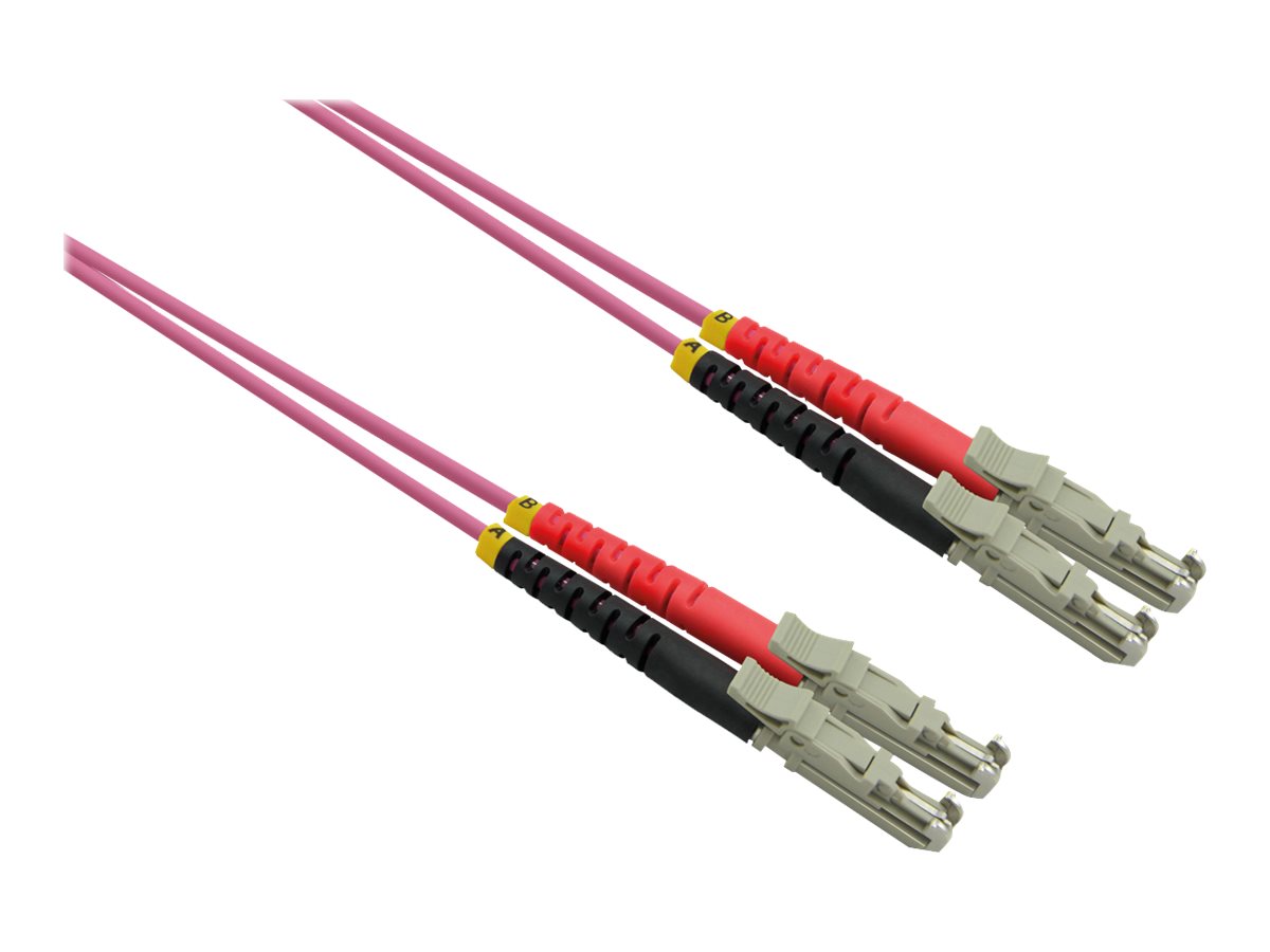 ROLINE LWLKabel duplex 50125m OM4, LSHLSH, LSOH, violett, 0,5 m