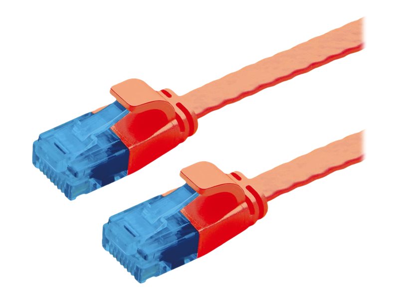 VALUE Patchkabel Kat.6A Class EA UTP extra-flach rot 3m VALUE Patchkabel Kat.6A Class EA UTP extra-flach rot 3m