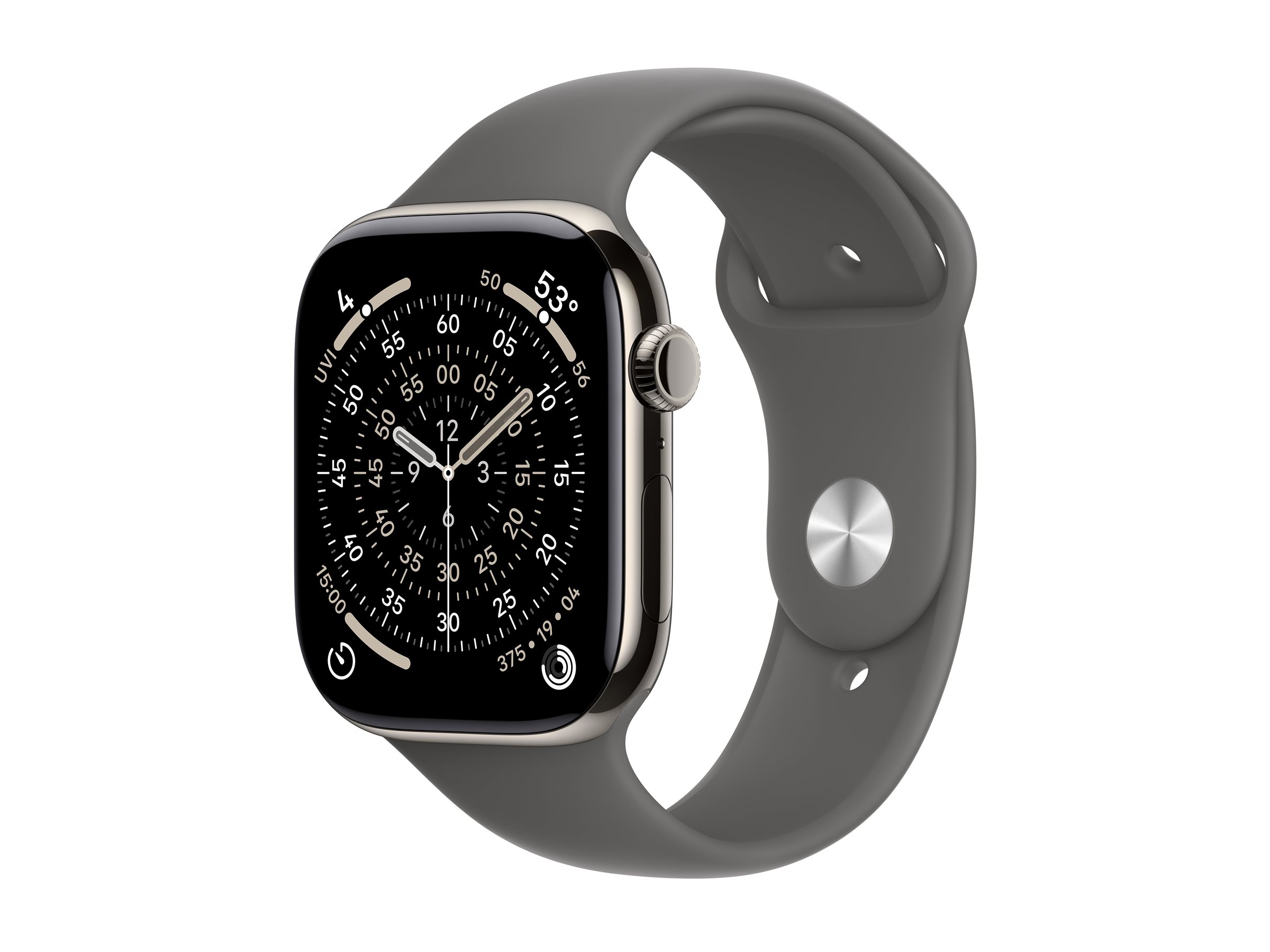 APPLE Watch Series 11 GPS + Cellular 46mm Natural Titanium Case with Stone Grey Sport Band - S/M APPLE Watch Series 11 GPS + Cellular 46mm Natural Titanium Case with Stone Grey Sport Band - S/M