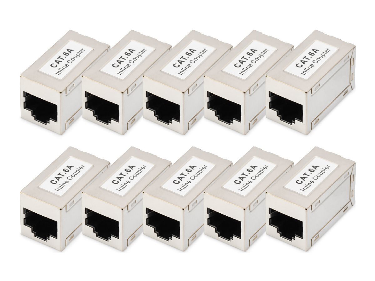 DIGITUS CAT 6A Modular Kupplung, geschirmt - 10 Stk.