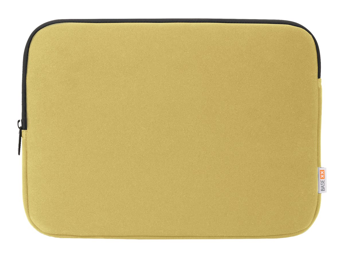 BASE XX Laptophülle Laptop Sleeve Stoff camel braun bis 39,6 cm 15,6 Zoll