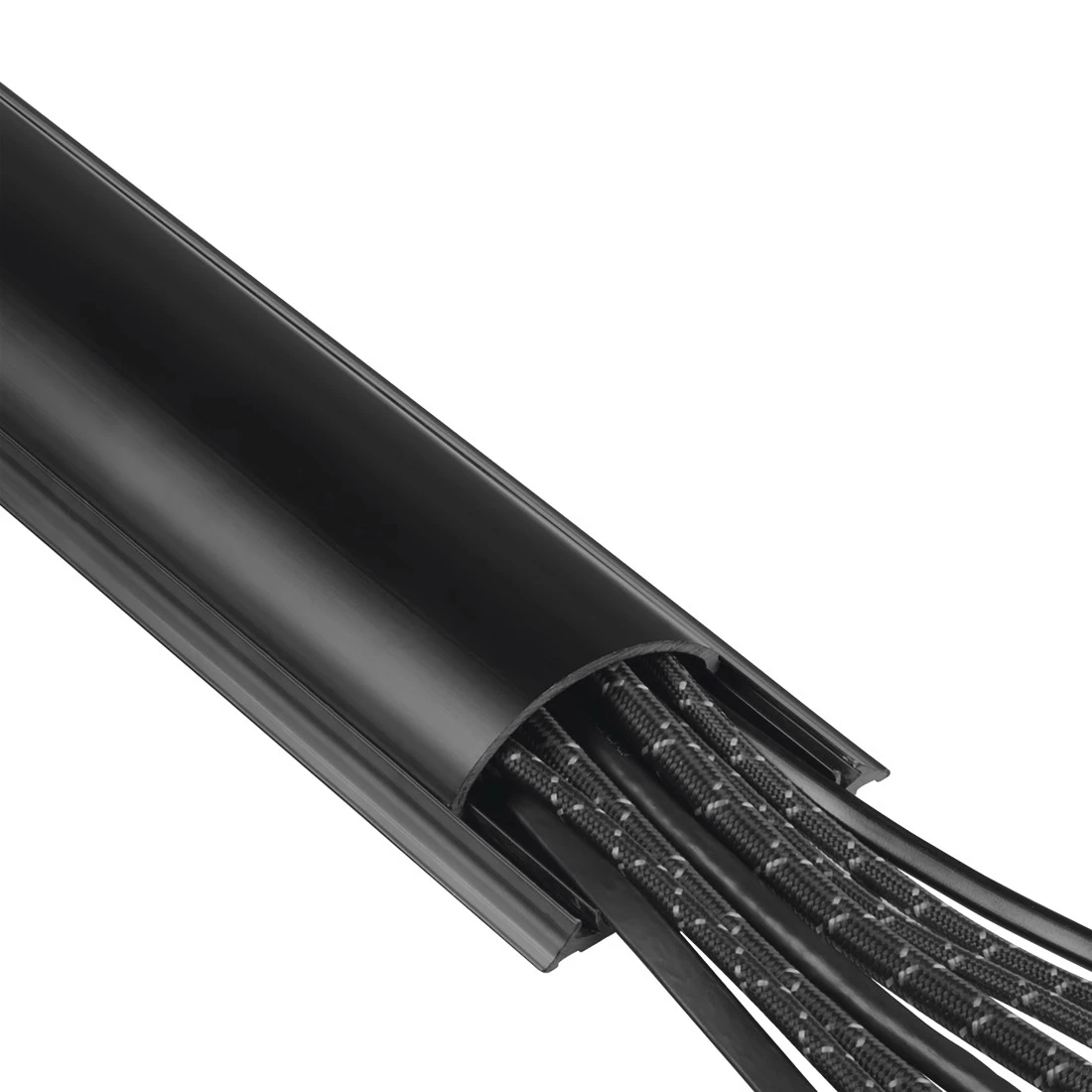 Hama halbrund PVC Kabelkanal schwarz