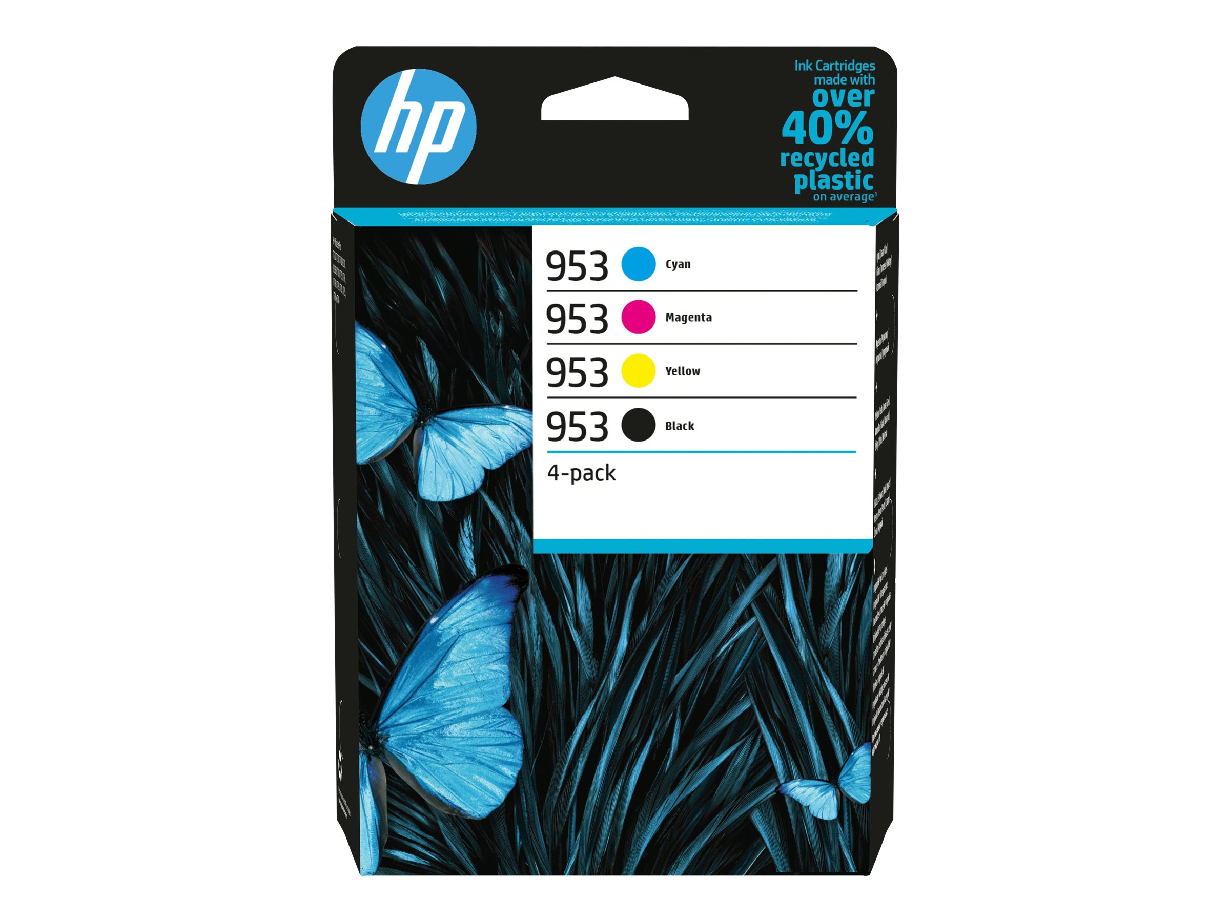 HP 953 (6ZC69AE) schwarz, cyan, magenta, gelb Druckerpatronen, 4er-Set HP 953 (6ZC69AE) schwarz, cyan, magenta, gelb Druckerpatronen, 4er-Set