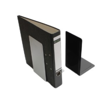 2 MAUL Buchstuetzen schwarz 12,0 x 14,0 x 24,0 cm