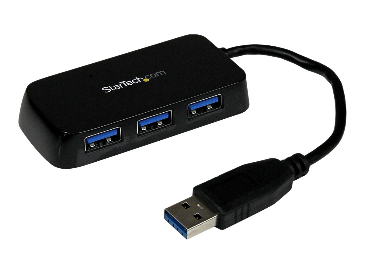 STARTECH.COM ST4300MINU3B 4 Port SuperSpeed Mini USB 3.0 Hub Black STARTECH.COM ST4300MINU3B 4 Port SuperSpeed Mini USB 3.0 Hub Black