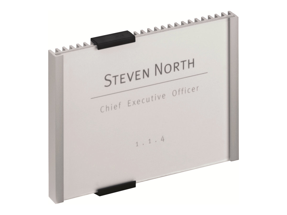Durable INFO SIGN Türschild Metall silber DIN A5 quer